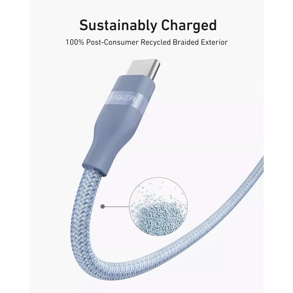 Cáp Sạc Anker Nano Bọc Dù USB-C To USB-C 240w A82E2 - Bảo Hành 18 Tháng | BigBuy360 - bigbuy360.vn