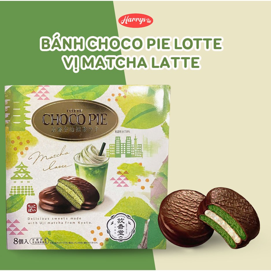 Bánh Choco Pie Lotte Vị Matcha Latte | Shopee Việt Nam