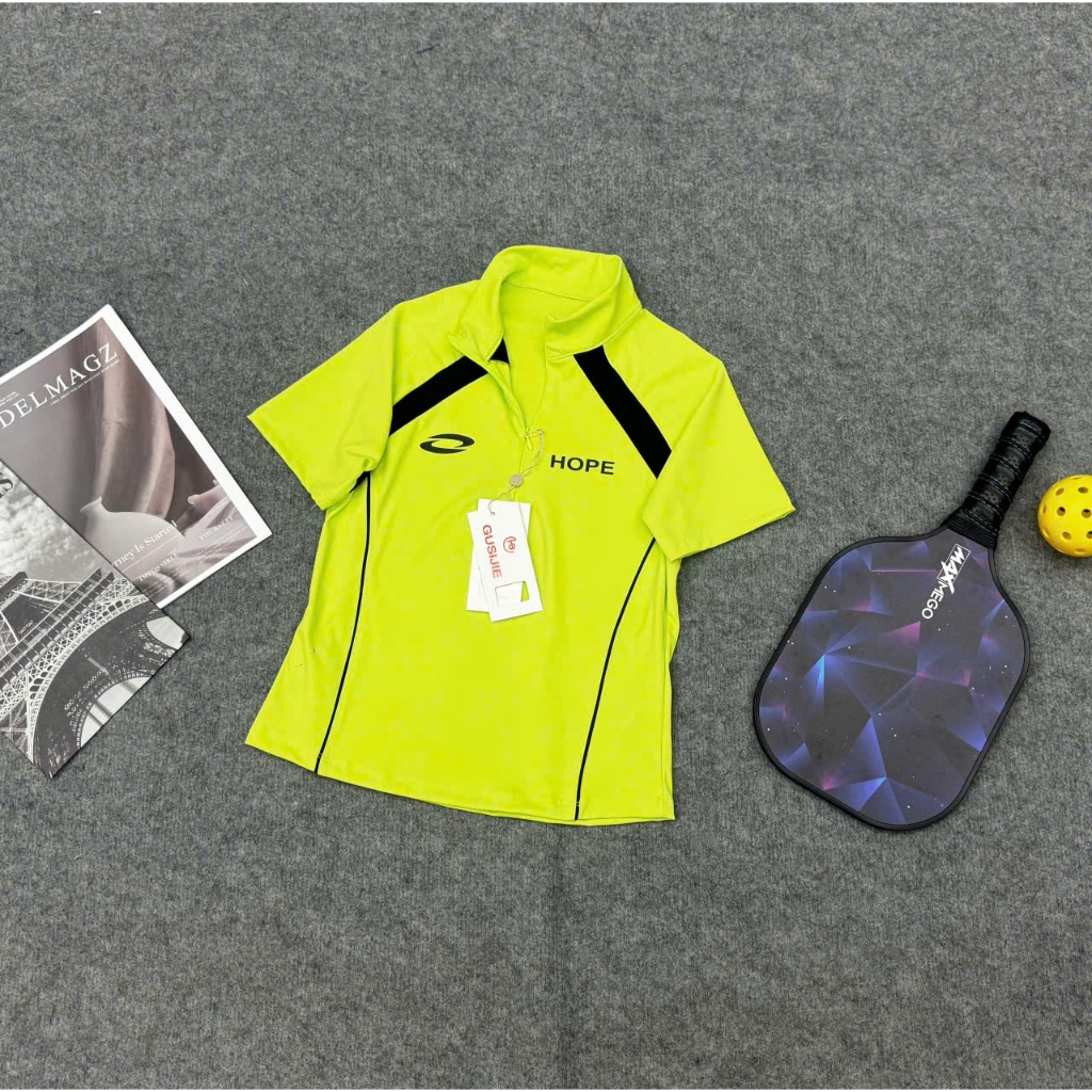 Áo thể thao nữ, Áo cổ khóa chơi Pickleball, Golf, Tennis... Hàng QC cao cấp