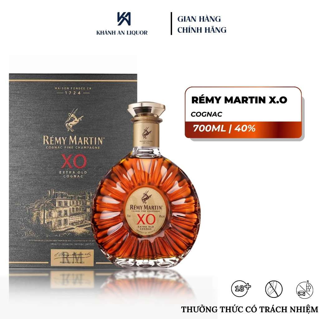 [CHÍNH HÃNG] RƯỢU REMY MARTIN XO 40% 700ML | Shopee Việt Nam