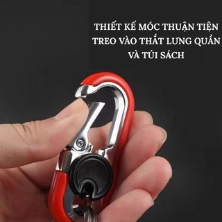 Móc Chìa Khóa Ô Tô Xe Máy VERSION 3 – Chất Liệu Làm Bằng Thép Hợp Kim Không Gỉ Chất Lượng Cao, Bền Bỉ