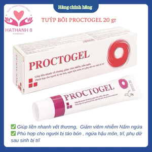 PROCTOGEL- Gel bôi giúp liền nhanh vết thương, giảm ngứa hậu môn, thích hợp cho người bị táo bón, trĩ (phụ nữ sau sinh)