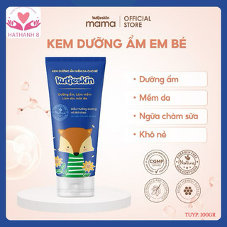 KUTIESKIN DƯỠNG ẨM TUÝP TO 100G, Kem dưỡng ẩm cho bé sơ sinh và trẻ nhỏ, giúp làm mềm da ẩm sâu 100g