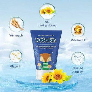 KUTIESKIN DƯỠNG ẨM TUÝP TO 100G, Kem dưỡng ẩm cho bé sơ sinh và trẻ nhỏ, giúp làm mềm da ẩm sâu 100g