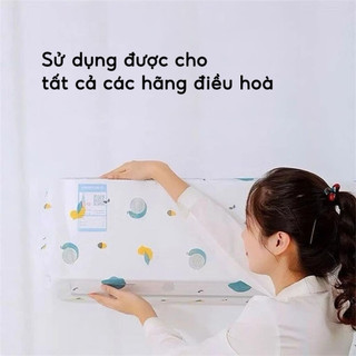 Túi bọc điều hòa chống bụi bẩn, bọc che bụi cho điều hòa bắng vải nilon tiện dụng