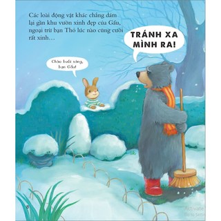 Sách - The Snow Rabbit - Chú Thỏ Tuyết Hình Phủ Nhũ Lấp Lánh - Ndbooks