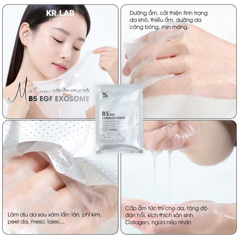Combo 30-50 miếng Mặt nạ Kr.lab B5 EGF complex mask - hạn 2028 Hàn Quốc  IS152