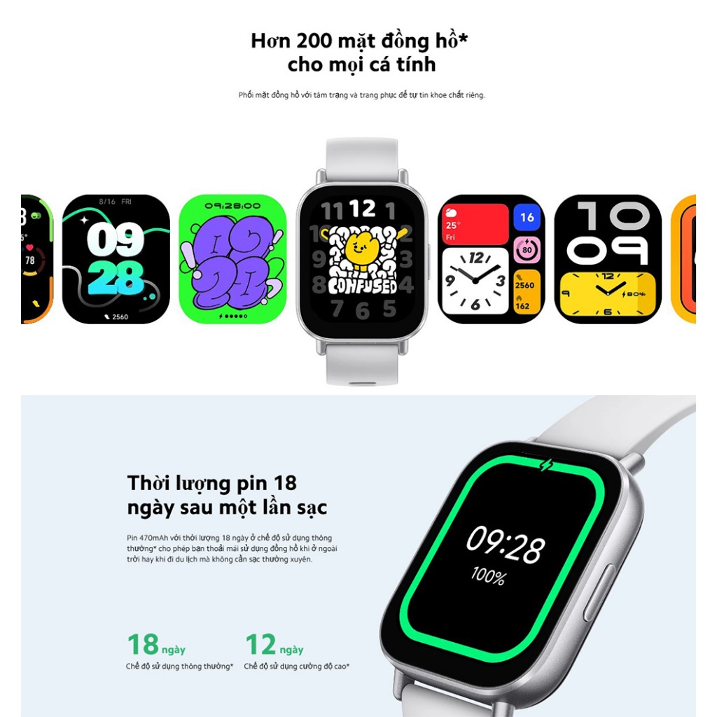 Ảnh Đồng hồ thông minh Xiaomi Redmi Watch 5 Active Black BHR8784GL 4