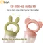 Túi Nhai Misan Hình Dễ Thương Silicon Kèm 3 Size Núm, Túi Nhai Gặm Nướu Cho Bé Misan Silicone Cho Bé Từ 6 Tháng