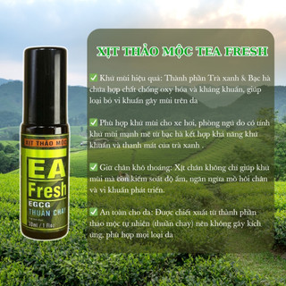 Xịt khử mùi thảo mộc (Bạc Hà, Trà Xanh) khử mùi ô tô, khử mùi hôi chân, hôi giày (không hóa chất)