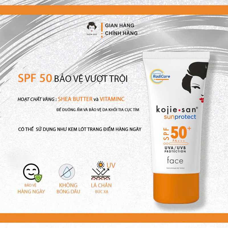 Ảnh KEM CHỐNG NẮNG DÀNH CHO MẶT KOJIESAN SPF50 PA+++ 1