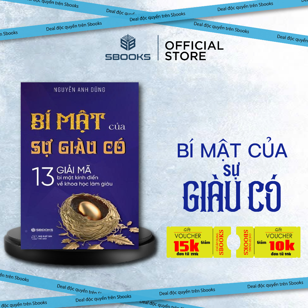 Sách - Bí Mật Của Sự Giàu Có - Nguyễn Anh Dũng - SBOOKS