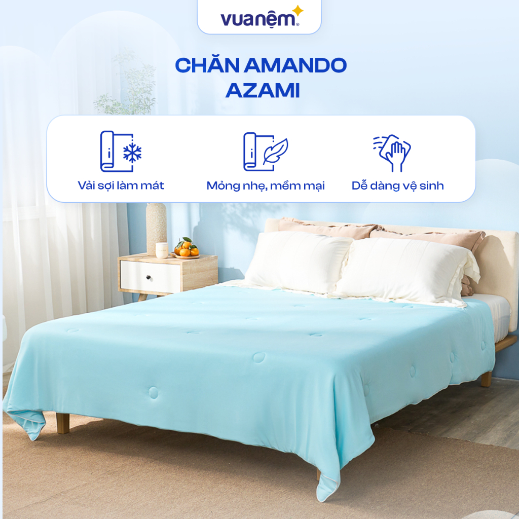 Chăn hè Azami Light - Chăn lạnh, Chăn băng lạnh, Mền điều hòa, Chăn mát cao cấp 2mx2m2