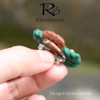 Ghim cài áo cây thông noel lung linh 3cm |Pin, trâm cài balo, cặp, huy hiệu |Shop Rô Handmade
