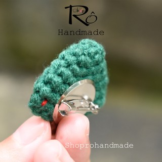 Ghim cài áo cây thông noel lung linh 3cm |Pin, trâm cài balo, cặp, huy hiệu |Shop Rô Handmade
