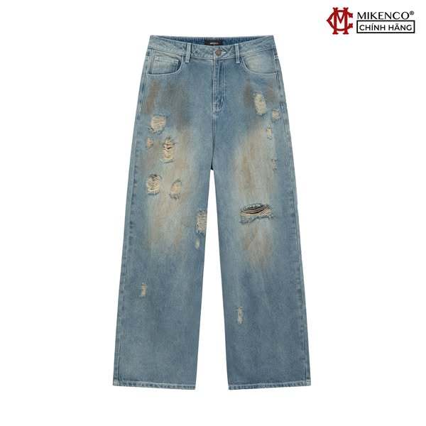 Quần jean unisex MIKENCO Ripped Baggy Jeans | BigBuy360 - bigbuy360.vn