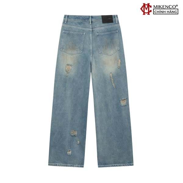 Quần jean unisex MIKENCO Ripped Baggy Jeans | BigBuy360 - bigbuy360.vn