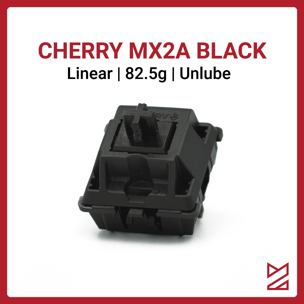 Switch Cherry MX2A Black Unlube - Cherry MX - Công tắc bàn phím cherry black