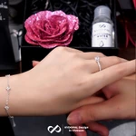 [HCM Hỏa Tốc] Nhẫn bạc nữ 925 KYDOPAL nữ đính đá đơn giản cá tính trang sức bạc Ý cao cấp ổ cao - 9N25 — ảnh 6