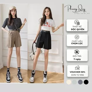 Quần short nữ chất liệu trượt hàn,phong cách trẻ trung năng động dễ phối đồ phù hợp đi làm, đi dạo