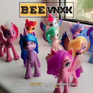 Ngựa My Little Pony thế hệ mới cao 8cm, tóc mềm có cánh, chọn nhiều mẫu BEE VNXK