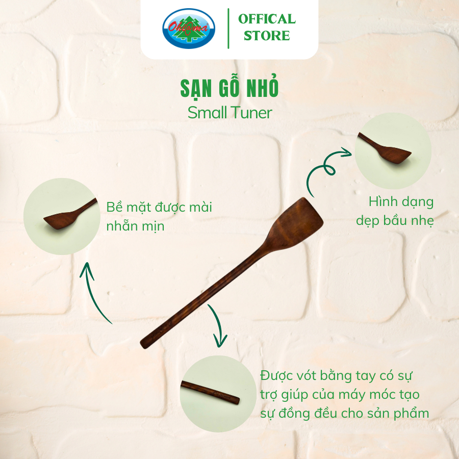 Ảnh Sạn Gỗ Nhỏ Ohiama Wooden Small Tuner | Đồ Dùng Nhà Bếp, Bàn Ăn, Trang Trí, Đồ Thủ Công VNXK, Tết 2