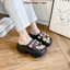 Dép Nữ Quai Ngang Độn Đế 7cm, Dép Nữ Cao Siêu Nhẹ Kèm Bộ Charm
