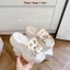 Dép Nữ Quai Ngang Độn Đế 7cm, Dép Nữ Cao Siêu Nhẹ Kèm Bộ Charm