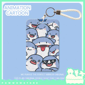 Bao Đựng Thẻ Nhân Viên Nhựa ABS Họa Tiết Nhân Vật Hoạt Hình Baby Shark Bé Cá Mập Đáng Yêu Cute