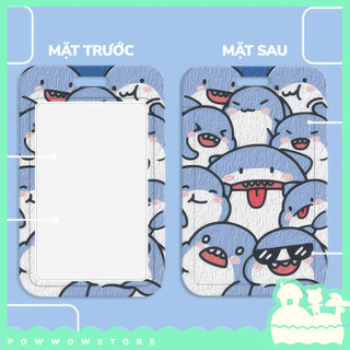 Bao Đựng Thẻ Nhân Viên Nhựa ABS Họa Tiết Nhân Vật Hoạt Hình Baby Shark Bé Cá Mập Đáng Yêu Cute