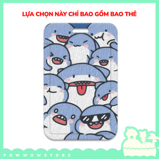 Bao Đựng Thẻ Nhân Viên Nhựa ABS Họa Tiết Nhân Vật Hoạt Hình Baby Shark Bé Cá Mập Đáng Yêu Cute