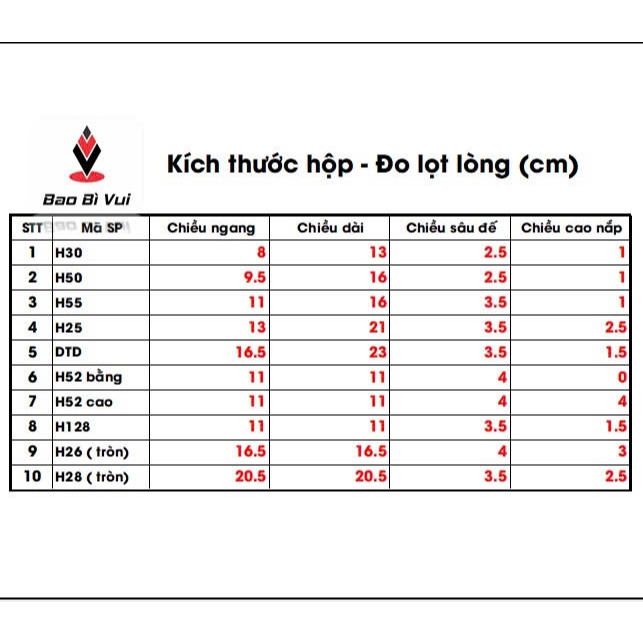 [100 cái] Hộp đựng bánh H30 / H50 / H55 / H25 / H21 nhựa PET - BAO BÌ VUI