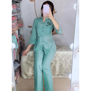 Cổ Tàu Nữ #Đồ Lam Nữ Đi Chùa