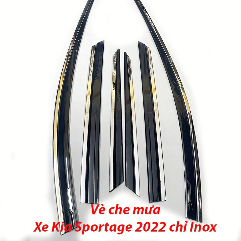 Vè Che mưa Chỉ inox cao cấp Kia Sportage 2023-2024 mẫu chỉ inox sáng ...