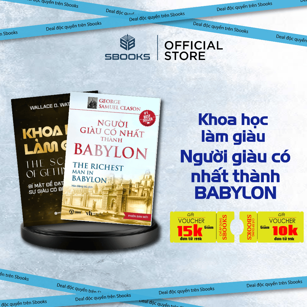 Sách Combo 2 Cuốn : Khoa Học Làm Giàu + Người Giàu Có Nhất Thành Babylon - Sbooks - chính hãng