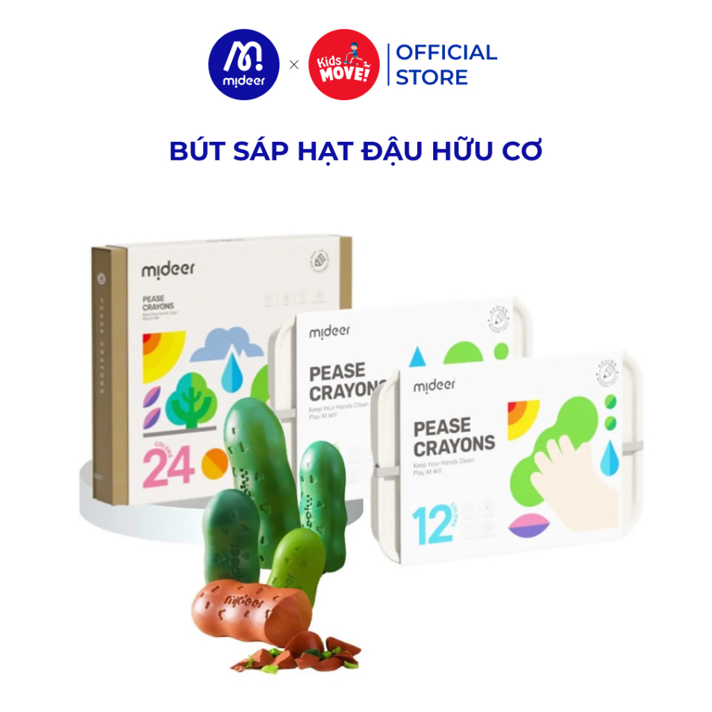 Đánh Giá Màu Sáp Hạt Đậu Mideer: Bút Màu Hữu Cơ An Toàn, Kích Thích Sáng Tạo Cho Bé