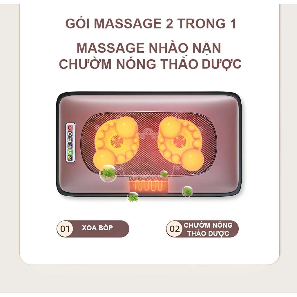 Đệm Massage Toàn Thân GOTEK Z30 chính hãng cao cấp, con lăn 4D massage thư giãn, sưởi hồng ngoại tặng túi thảo dược