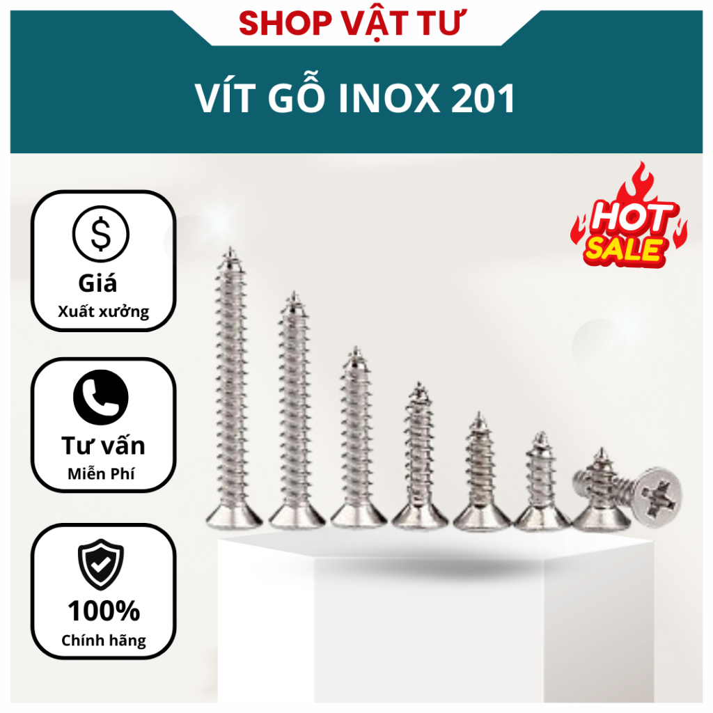 TÚI VÍT INOX/VÍT THÁI/VÍT LÃ/VÍT GỖ INOX 201 - Hàng chất lượng - Đảm ...