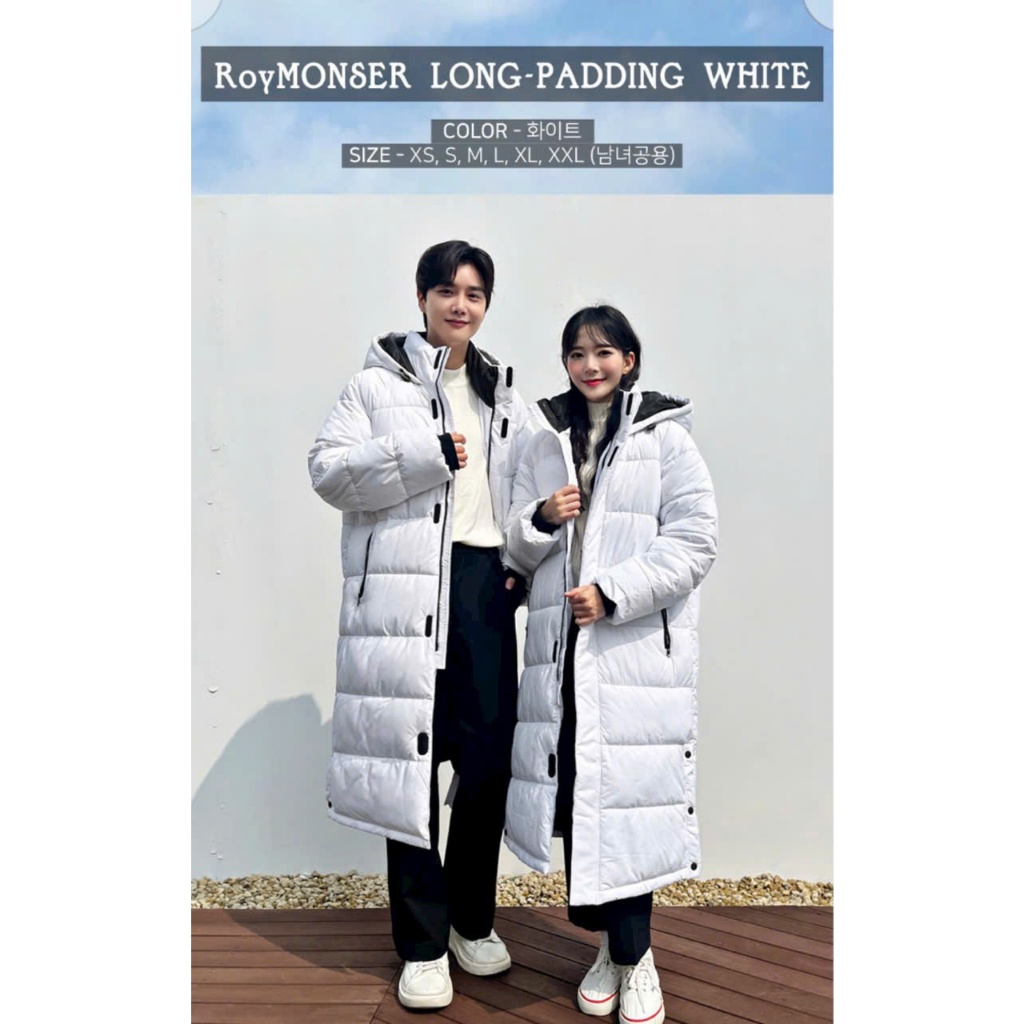 [NEW] Áo khoác phao đại hàn xuất Hàn, dáng dài nam nữ đều mặc được, siêu ấm, mặc đi tuyết, mùa động lạnh, nhiệt độ âm