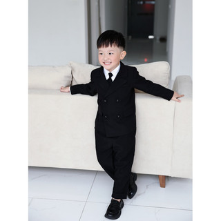Set Vest Màu Đen Cho Bé Trai KIMEE KIDS Dự Tiệc, Sinh Nhật, Chất Liệu Thoải Mái, Từ 1-10 Tuổi Được Thiết Kế Bởi Kimee
