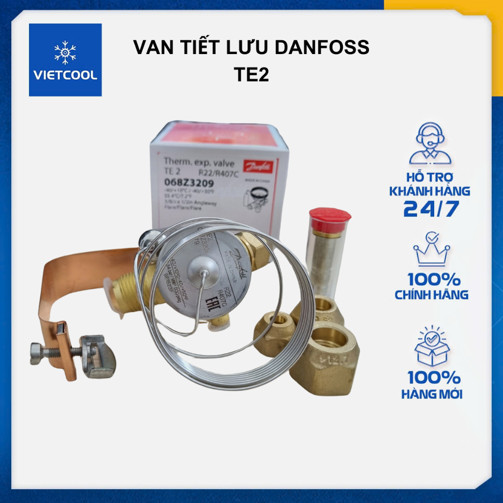 Van tiết lưu Danfoss TE2 R22/R407C, TE2 R404A /R507A - Van tiết lưu ...
