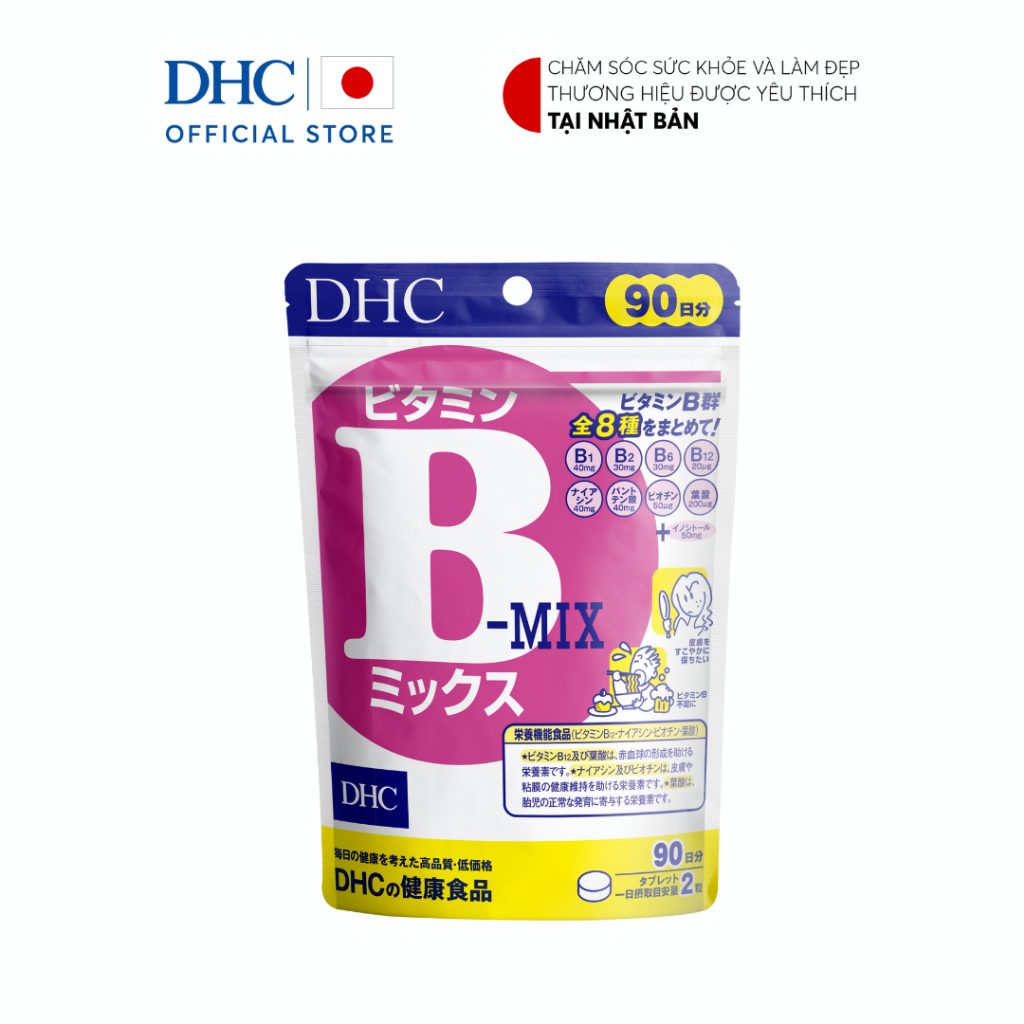 Ảnh Thực phẩm bảo vệ sức khỏe DHC Vitamin B Mix (Viên uống Vitamin B tổng hợp DHC gói 180 viên) 3