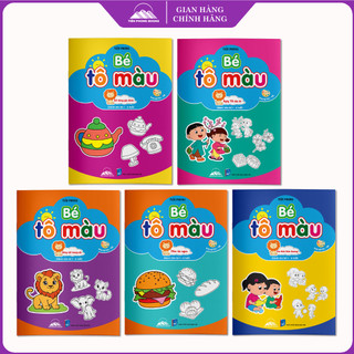 Sách - Bé Tô Màu - Combo 5 Cuốn Song Ngữ Cho Bé 1- 6 Tuổi