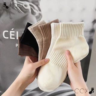 Vớ tất nam nữ cổ ngắn phong cách Hàn Quốc, tất vớ cotton co dãn thấm hút mồ hôi chân - Koo Store
