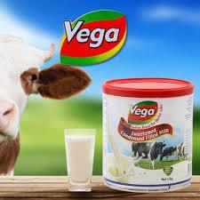 Combo 2 lon Kem Đặc Có Đường VEGA 1kg Malaysia - Sữa Đặc Pha Cà Phê, Sinh Tố, Làm Bánh Béo Mịn