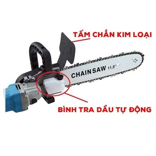 Bộ Chuyển Đổi Cưa Xích Gắn Máy Mài Cắt Thành Máy Cưa Gỗ Cầm Tay 12in Chainsaw,Cưa Xích Gắn Máy Mài