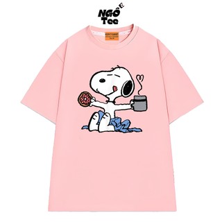 Áo Thun Local Brand NGỐ TEE Hoạt Hình Peanuts Snoopy Form Unisex Thoáng Mát