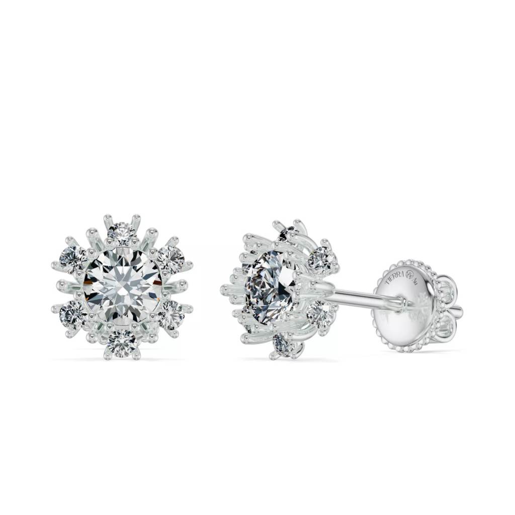 [CHAT TRƯỚC KHI ĐẶT] Bông tai Tierra BTA2153, Vàng 14K/ 18K, Tấm CZ, Thiết Kế Sang Trọng, Phụ Kiện Trang Sức Nữ