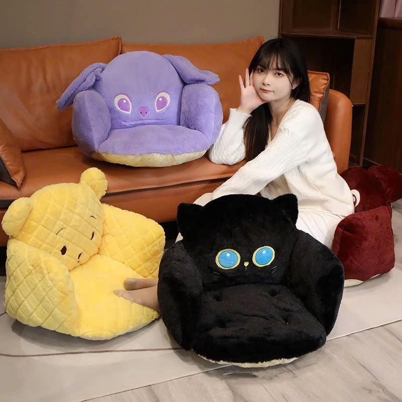 Đệm Lót Ghế sofa Bán Nguyệt Mèo Đen, Khủng Long, Xương Rồng, Rùa Xanh ...