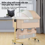 Nôi Cho Bé Sử Dụng Chân Gỗ Cao Cấp Thương Hiệu iiko Thiết Kế Tinh Tế Thoải Mái Cho Giấc Ngủ Của Bé — ảnh 2
